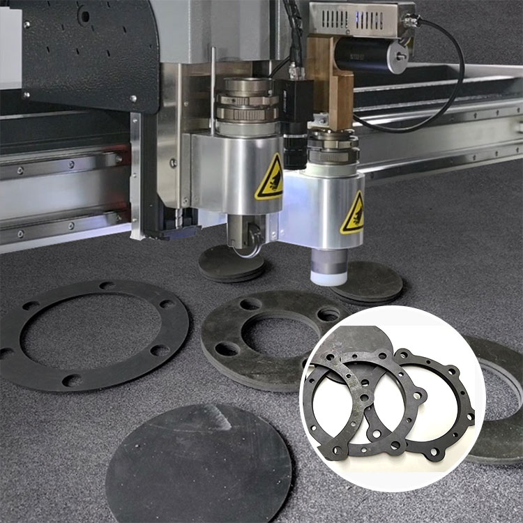 精准高效，振动刀切割机助力橡胶密封垫片制造